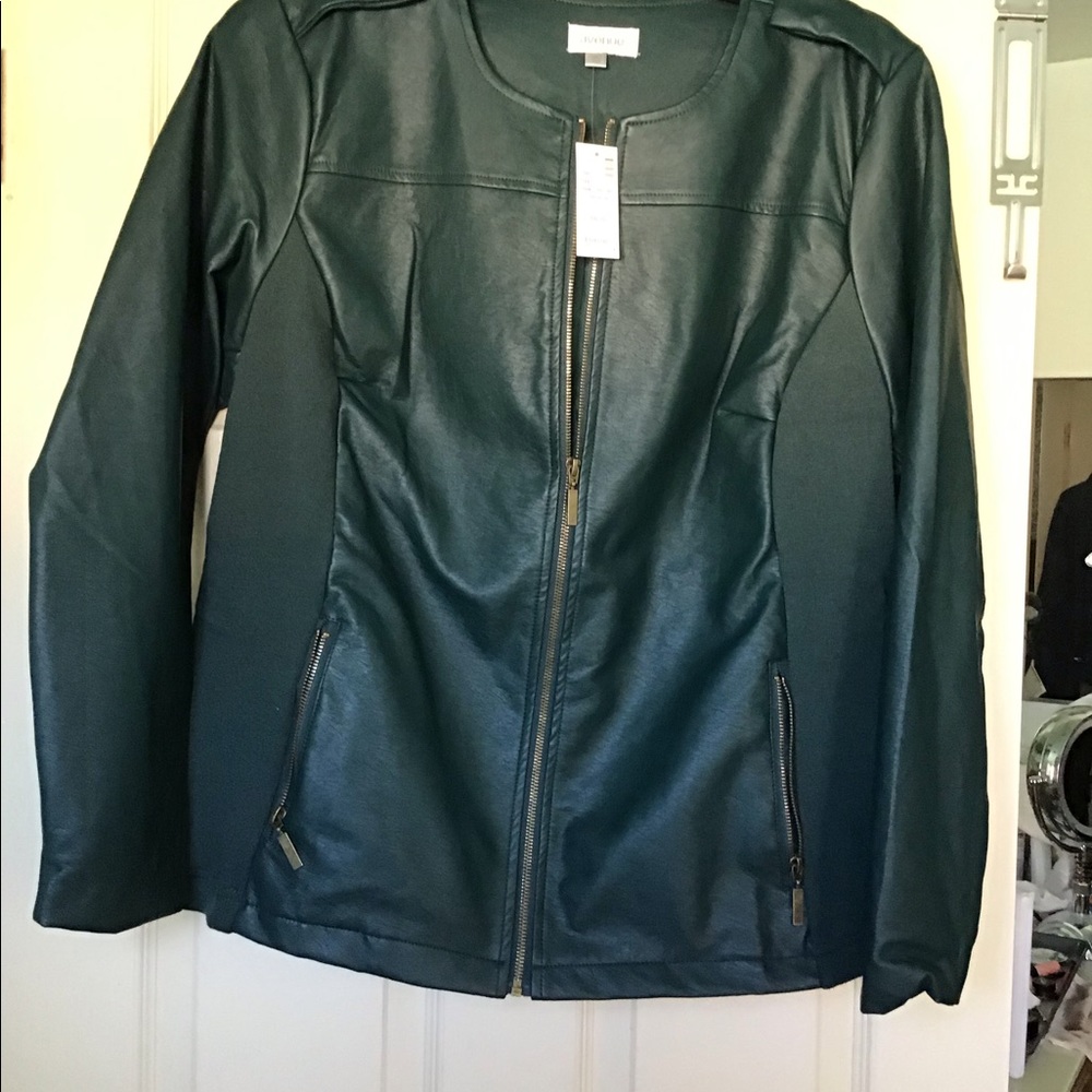Moto type lined jacket. New w/tag